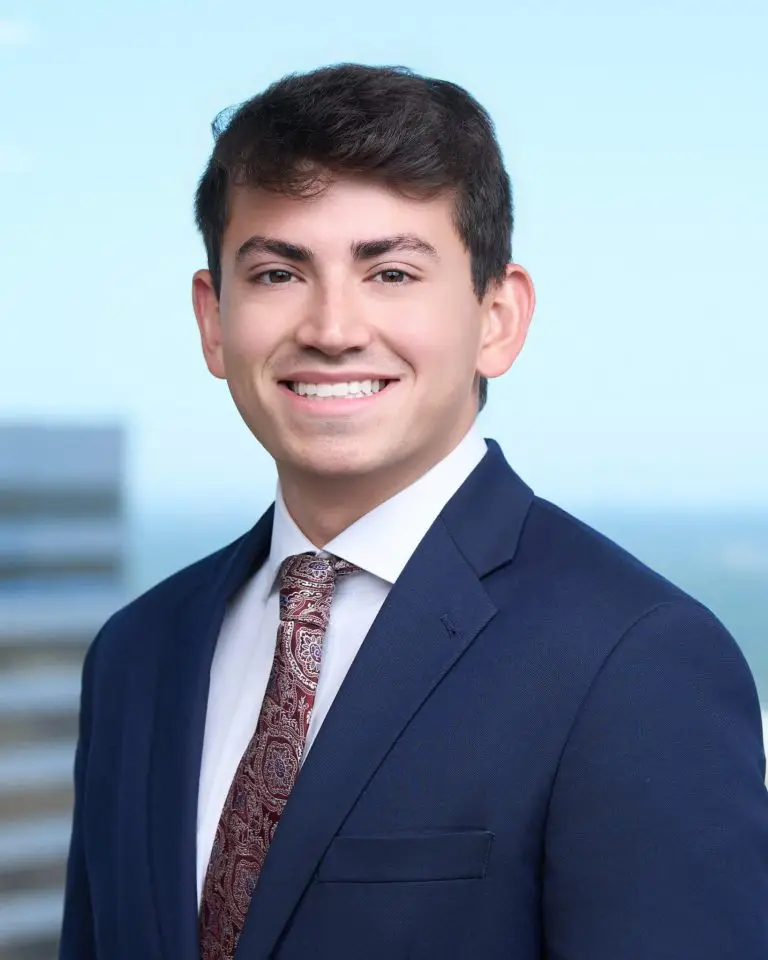 Professional associate headshot photographed for a nationwide multi-office law firm