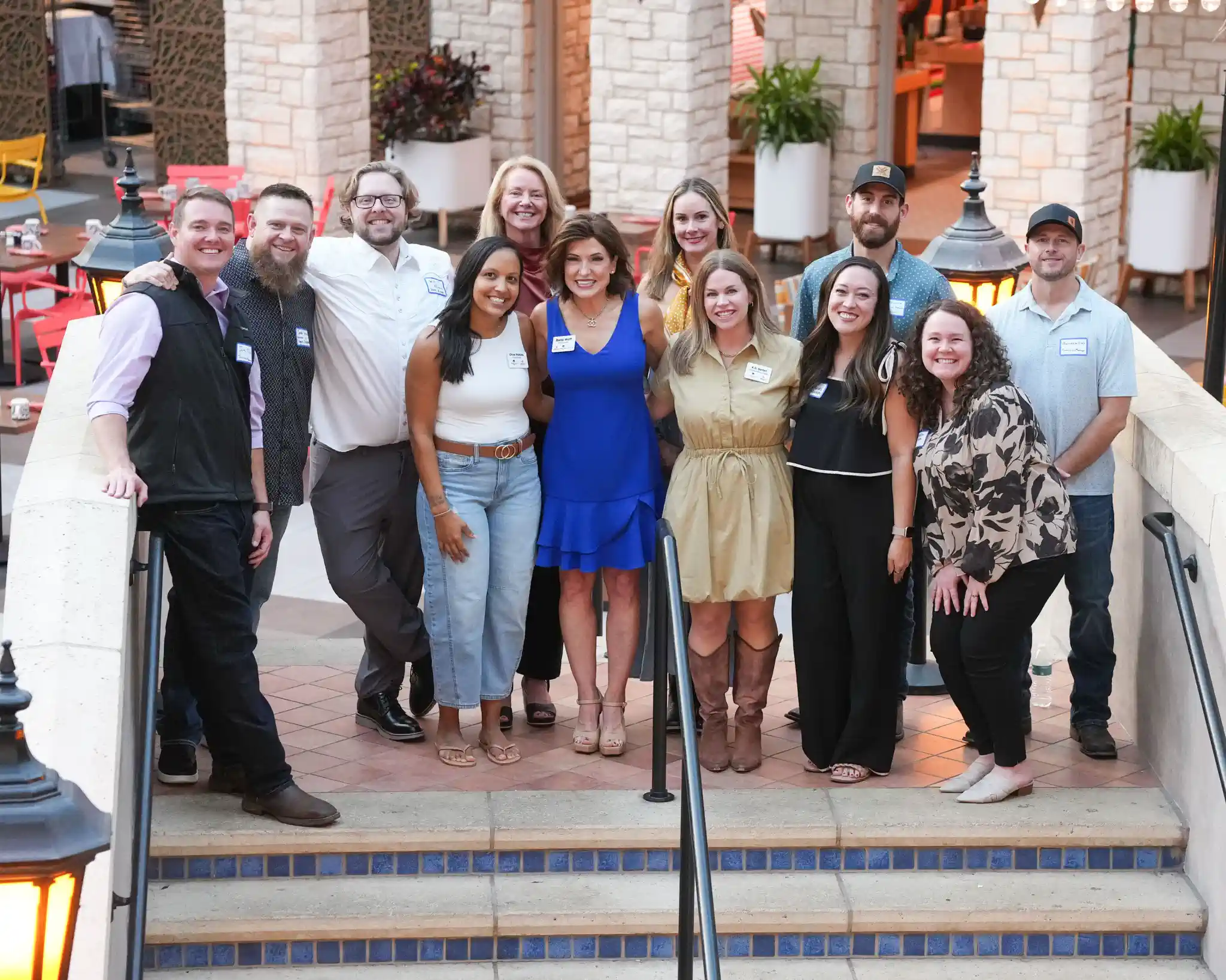 Veterans United Realty business members posing together at the Gaylord Texan.