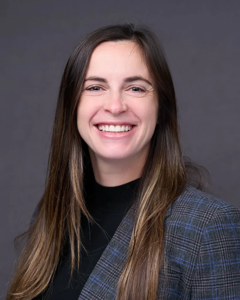 Professional onsite corporate headshot on a studio background