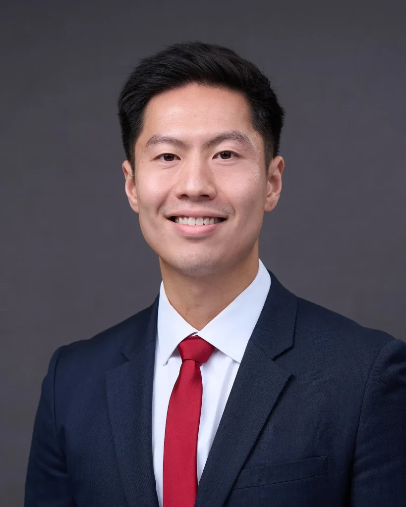 Professional onsite corporate headshot on a studio background
