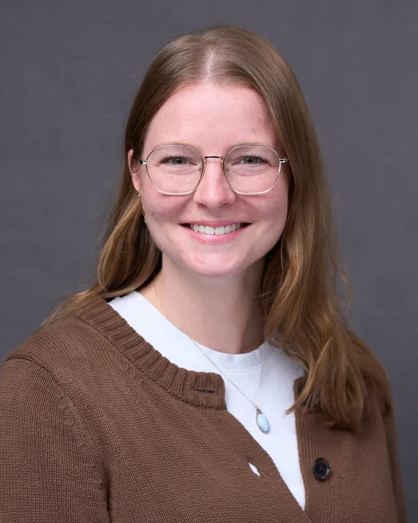 Professional onsite corporate headshot on a studio background